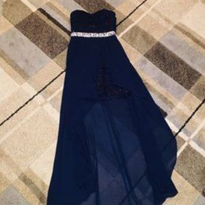 Dark Navy Blue PROM DRESS